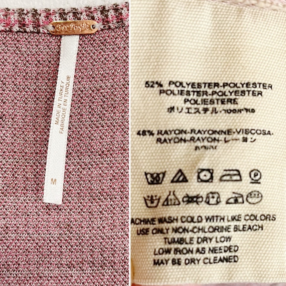 Free People Plaid Mini Dress in Pink and Gray - Picture 8 of 9